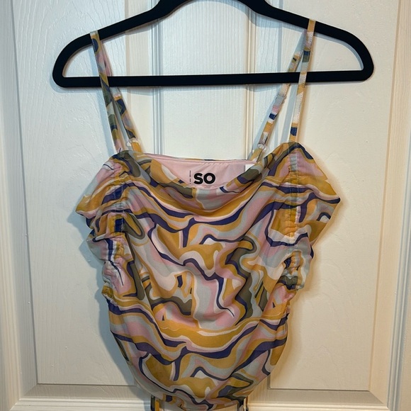 SO Tops - SO swirl tank L